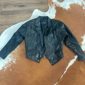 Vintage Bermans 100% Leather Jacket